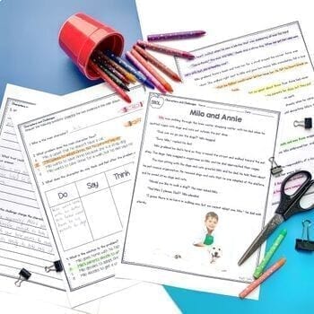 Character Response Events, Challenges, Problems Reading Passages RL.2.3 RL2.3 - Image 3