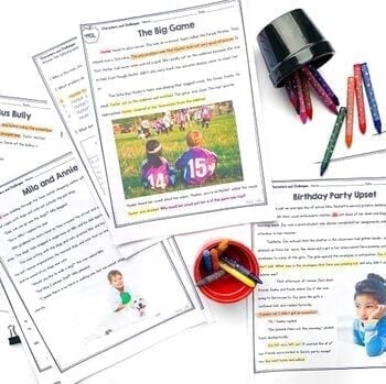 Characters in a Story 3rd Grade RL.3.3 Traits Reading Passages Anchor Chart - Image 3