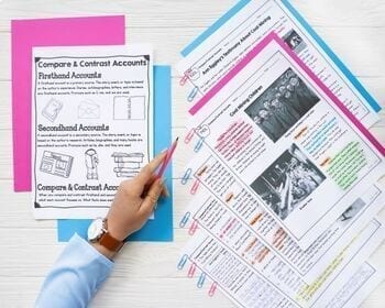 Compare & Contrast Multiple Accounts Reading Passages 4th Grade RI.4.6 RI4.6 - Image 2