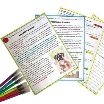 Compare & Contrast Topics Different Point of View Reading Passages RI.5.6 RI5.6 - Image 3