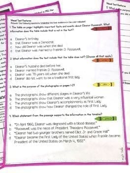 Nonfiction Text Features Reading Passages, Anchor Charts, Worksheets - RI.4.7 - Image 3