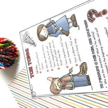 Retell Stories Tall Tales Reading Passages Worksheets RL.2.2 RL.3.2 RL2.2 RL3.2 - Image 4