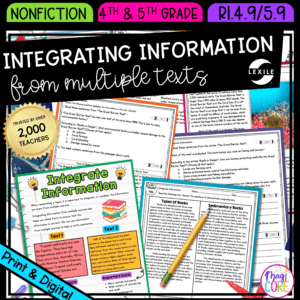 Integrating Information Reading Comprehension Passages Texts RI.4.9 RI.5.9 RI4.9