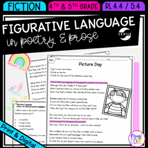Figurative Language: Poetry Prose RL.4.4 RL.5.4 - Reading Passages RL4.4 RL5.4