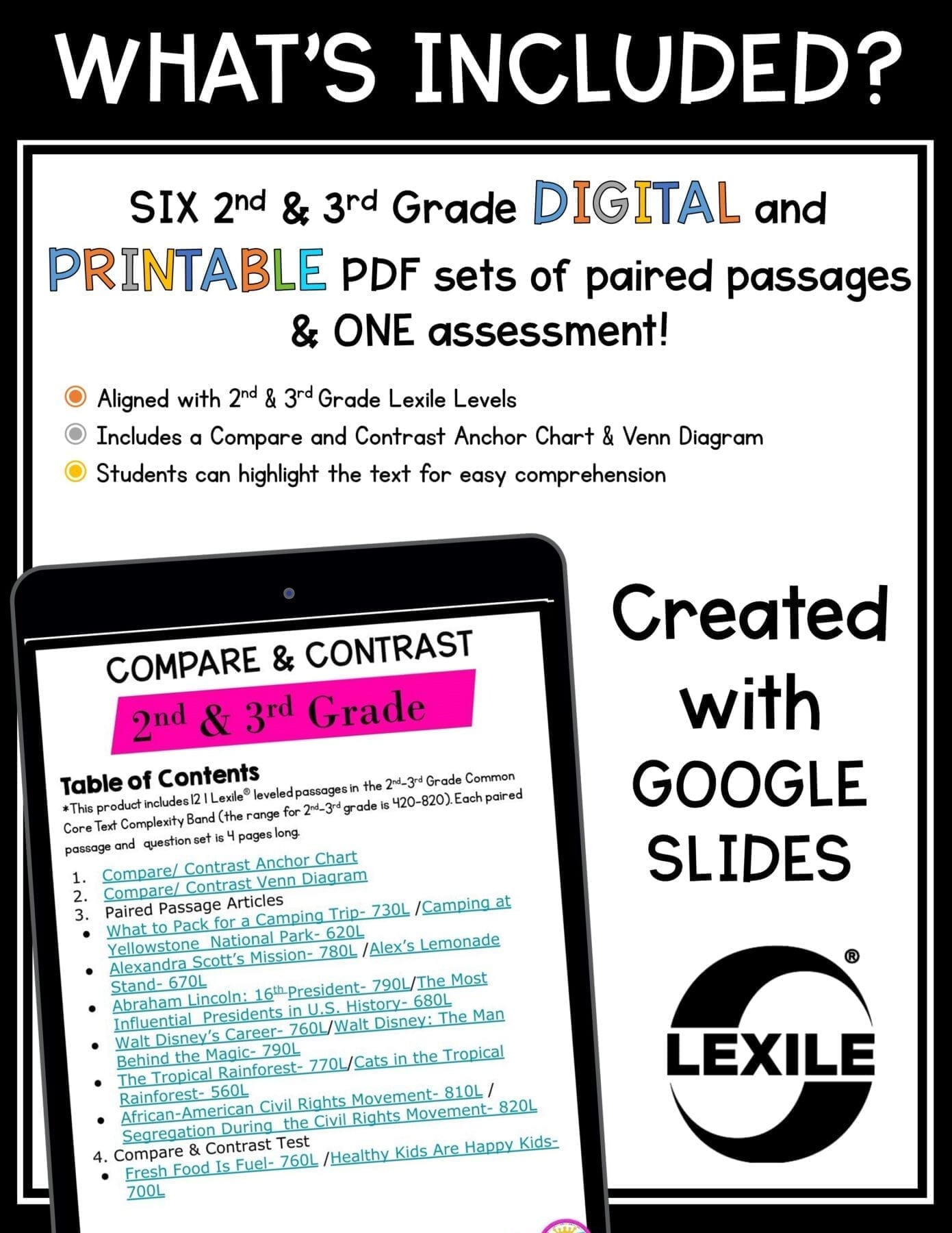 Compare and Contrast Reading Comprehension Passages and Questions RI.2.9 RI.3.9 - Image 6