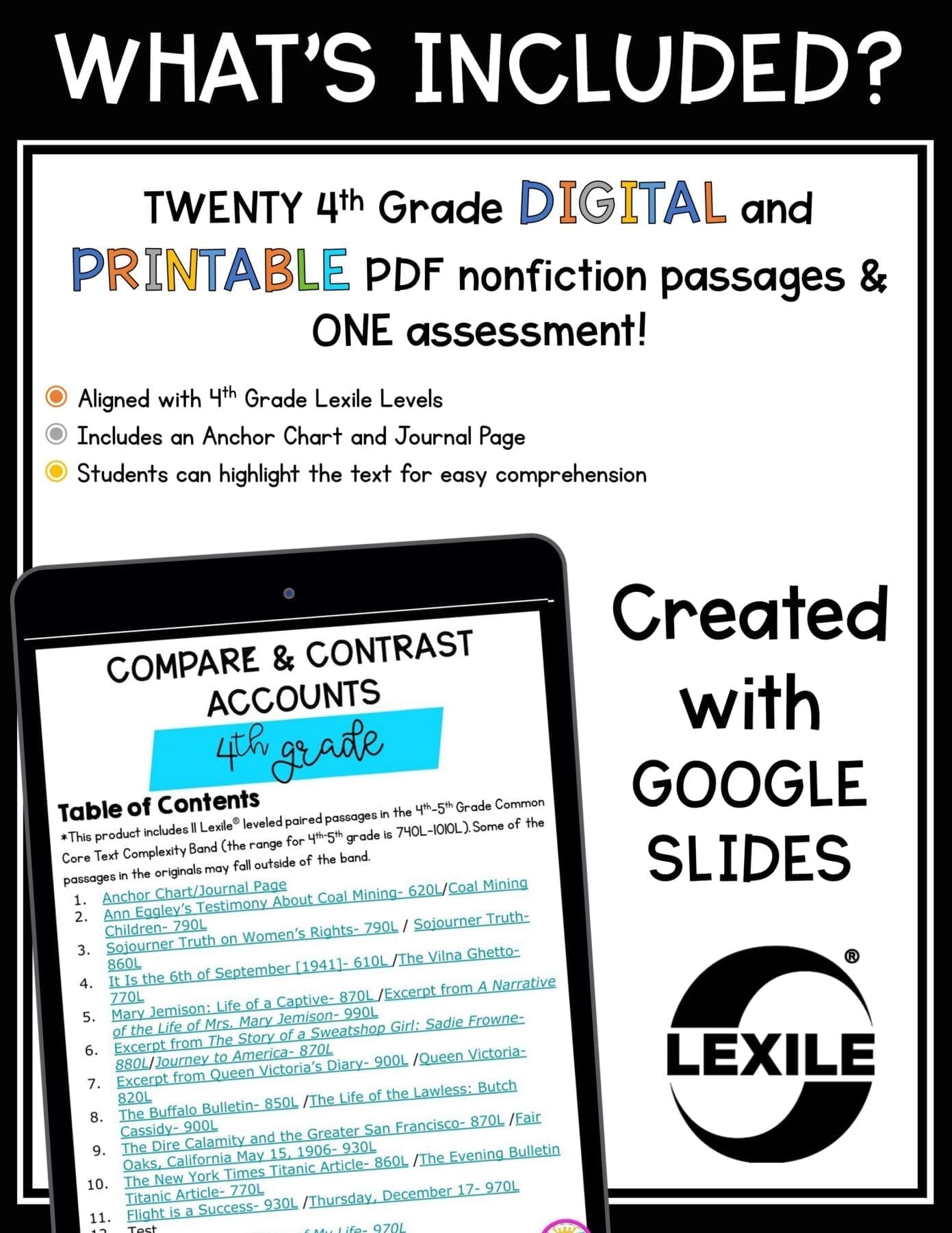Compare & Contrast Multiple Accounts Reading Passages 4th Grade RI.4.6 RI4.6 - Image 6