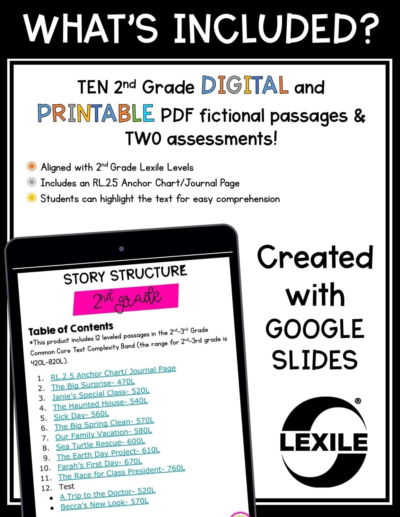 Story Structure - 2nd Grade RL.2.5 - Reading Comprehension Passages for RL2.5 - Image 5