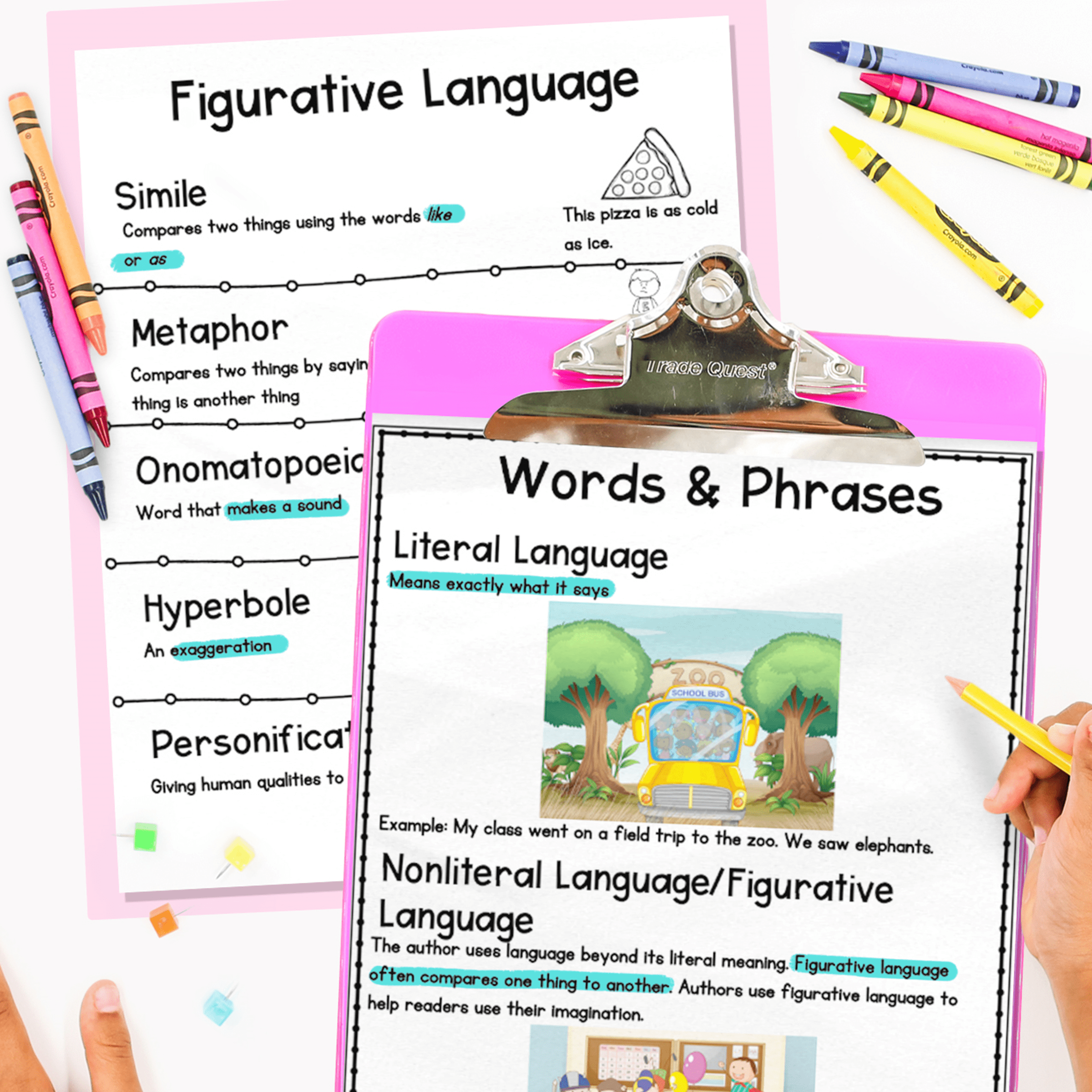 Figurative Language Reading Passages Worksheets Poetry RL.4.4 RL.5.4 RL4.4 RL5.4 - Image 2