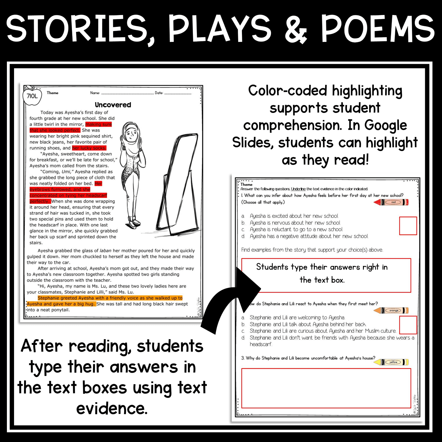 Theme in Stories Plays & Poems RL.4.2 RL.5.2 - Reading Passages for RL4.2 RL5.2 - Image 3
