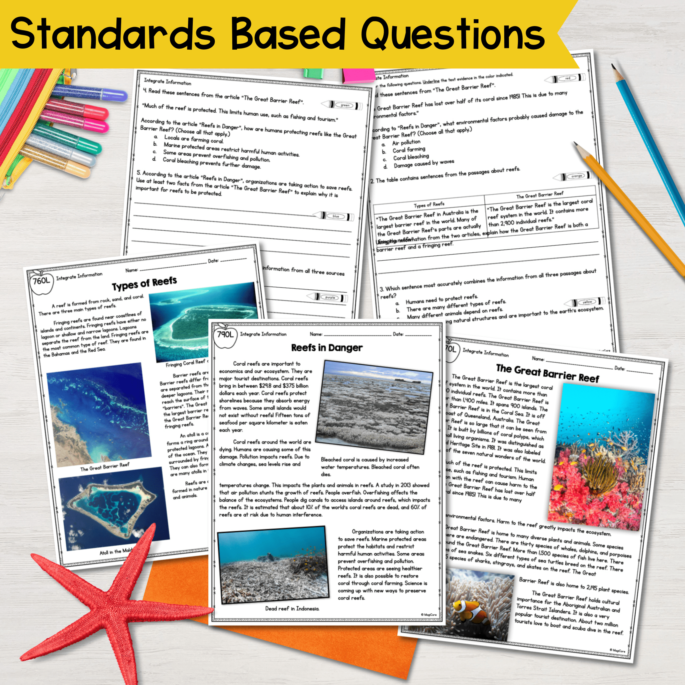 Integrating Information Reading Comprehension Passages Texts RI.4.9 RI.5.9 RI4.9 - Image 3