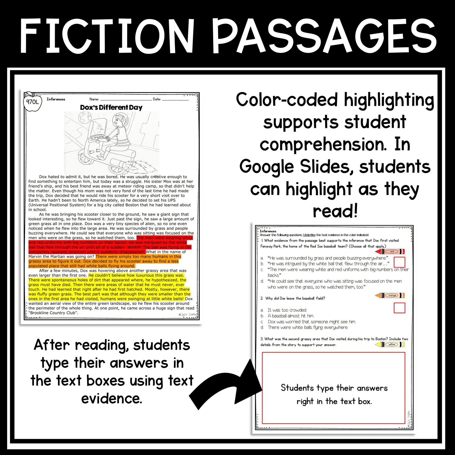 Inferences in Literature Reading Passages Questions RL.4.1 RL.5.1 RL4.1 RL5.1 - Image 3