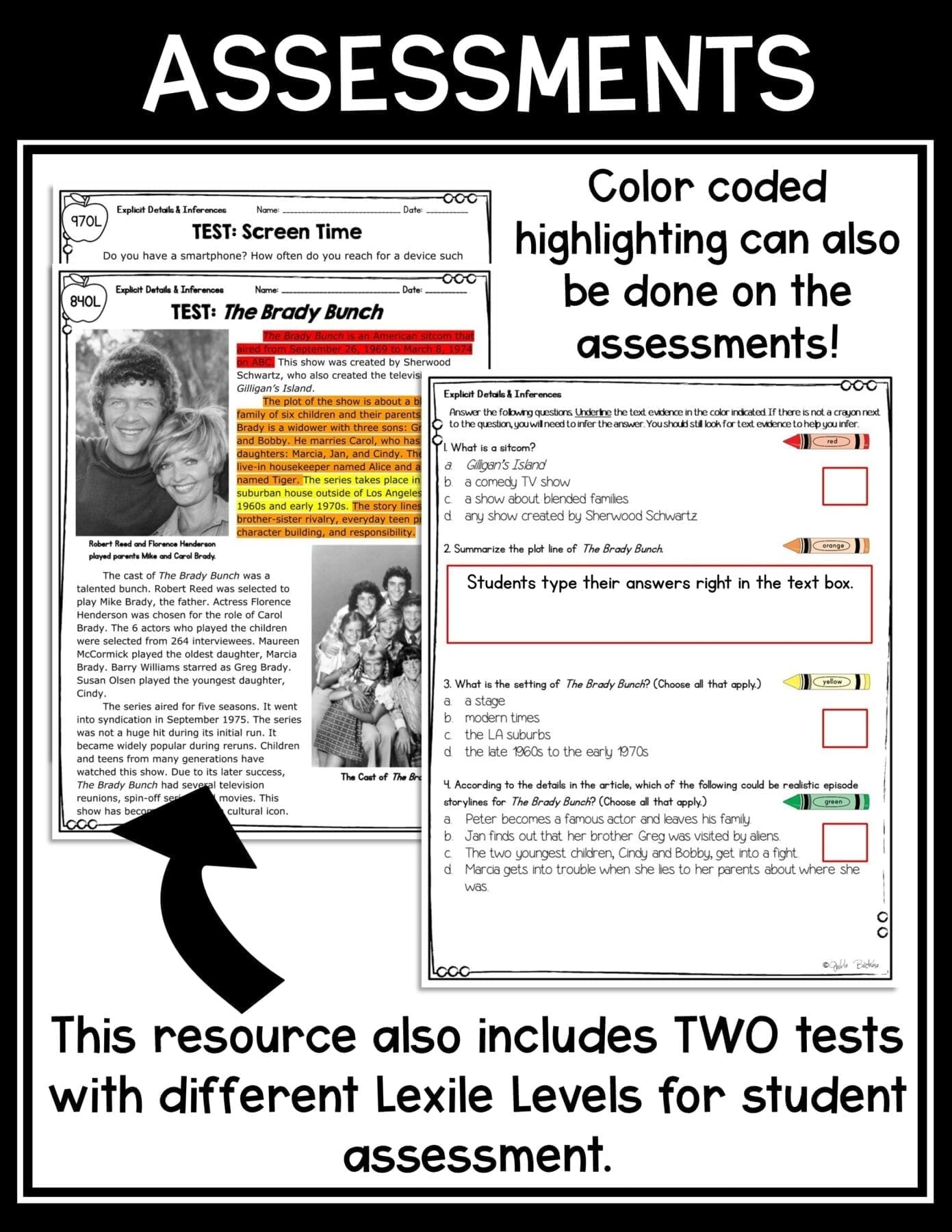 Making Inferences Reading Comprehension Passages Worksheet 4th 5th RI.4.1 RI.5.1 - Image 5