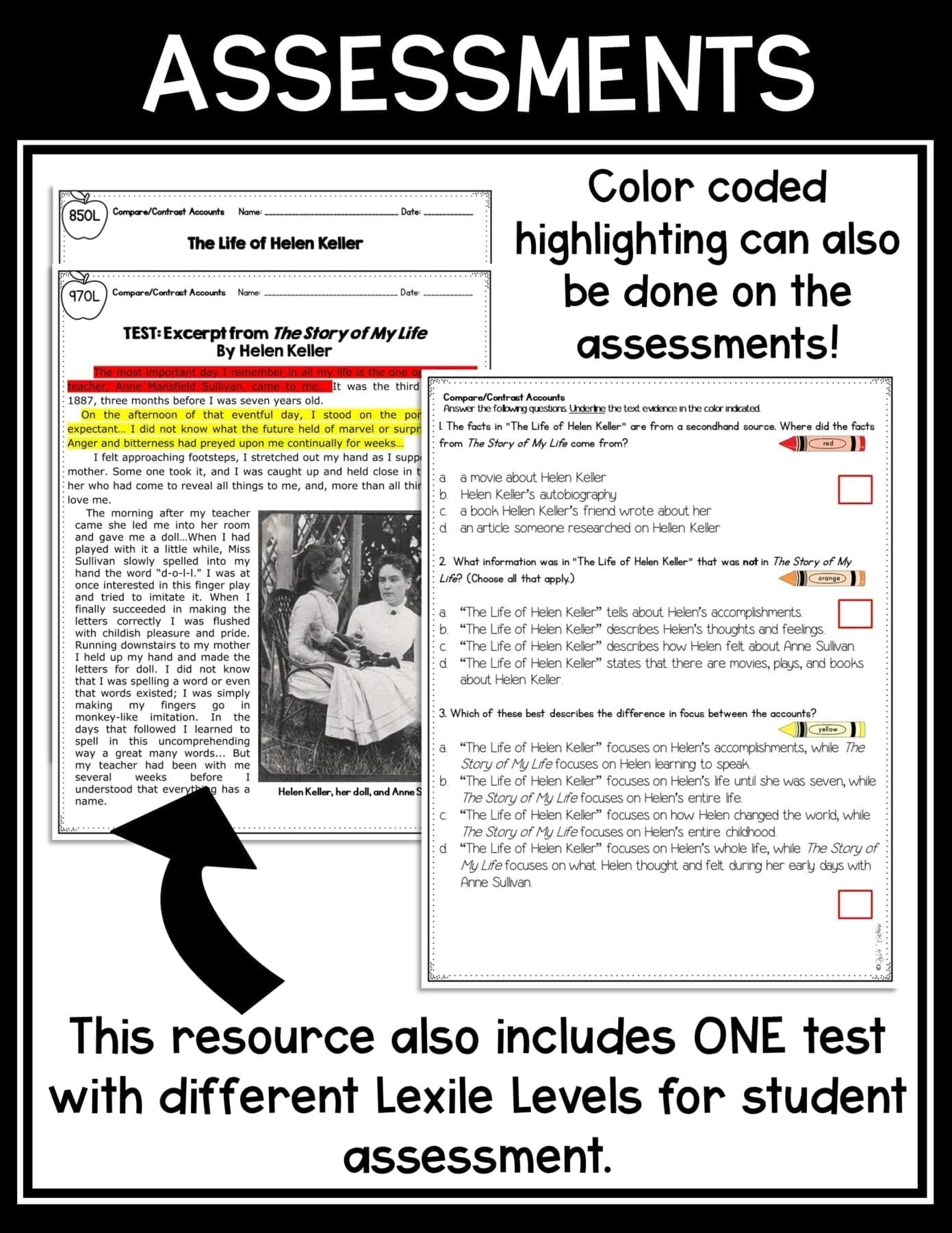 Compare & Contrast Multiple Accounts Reading Passages 4th Grade RI.4.6 RI4.6 - Image 5