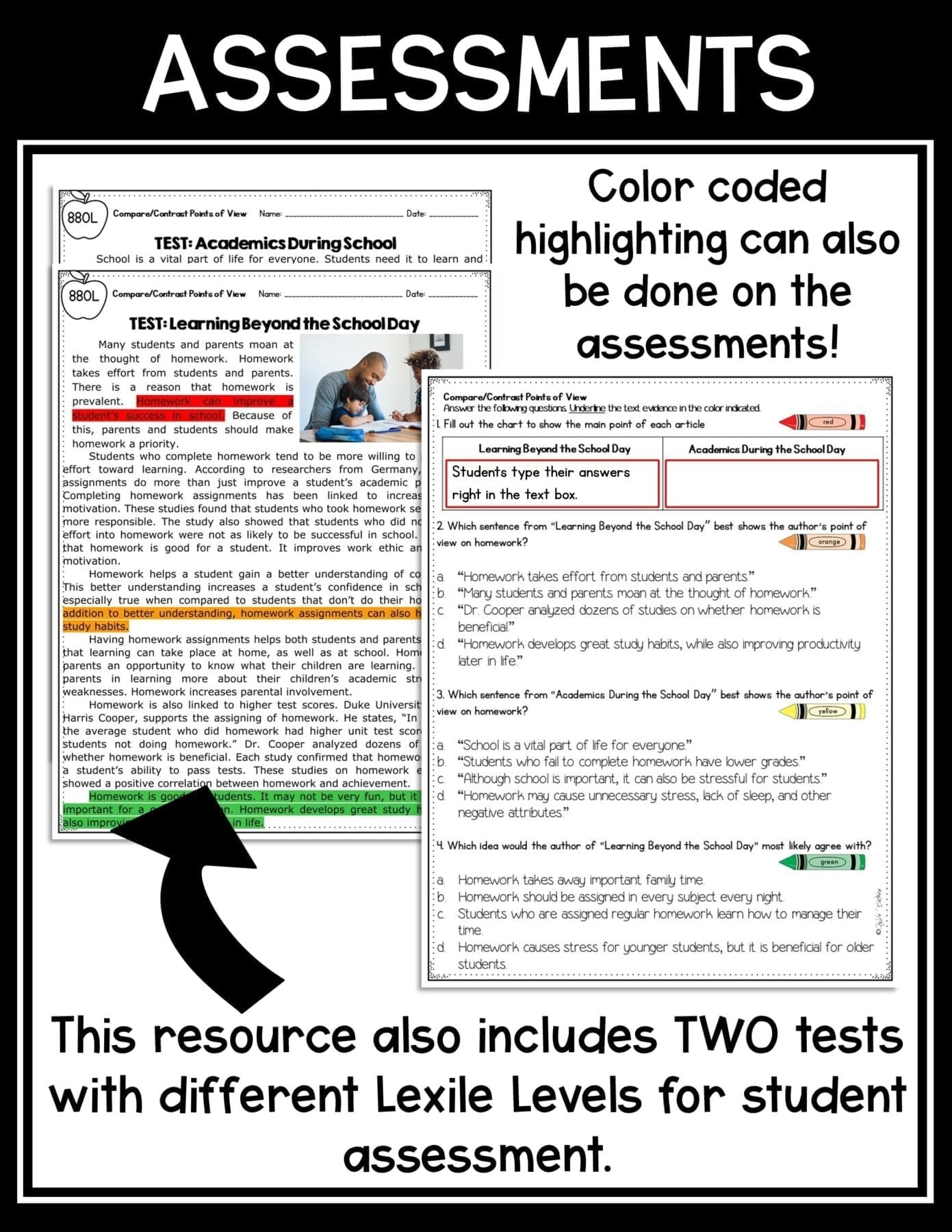 Compare & Contrast Topics Different Point of View Reading Passages RI.5.6 RI5.6 - Image 7