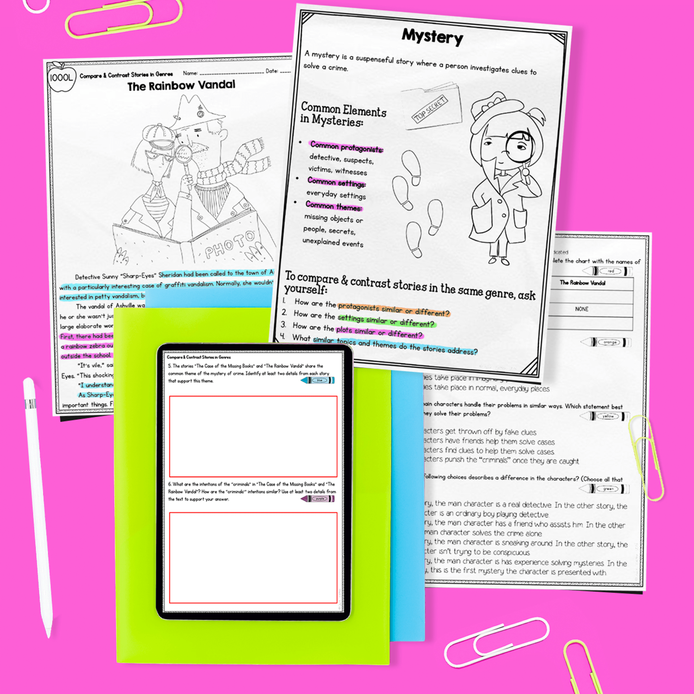 Compare & Contrast Stories in the Same Genre Reading Passages - RL.5.9 RL5.9 - Image 4