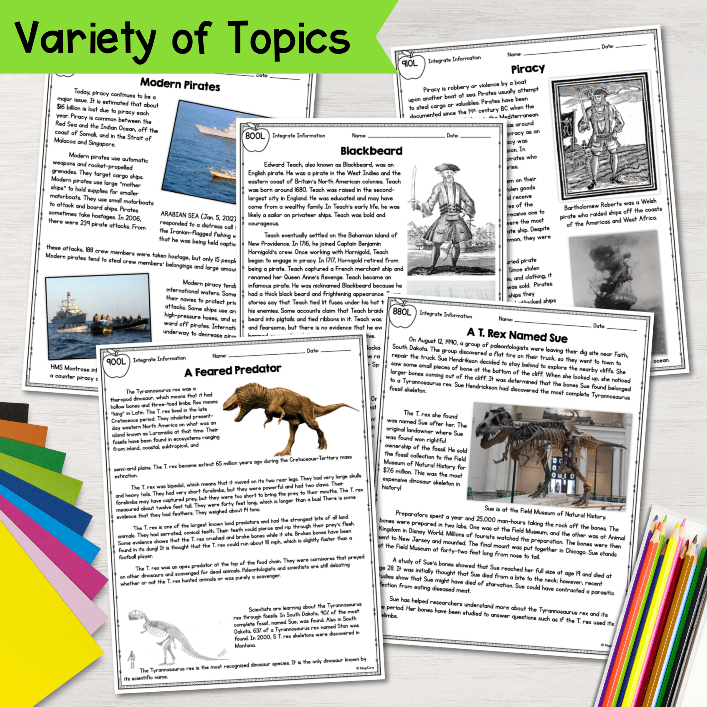Integrating Information Reading Comprehension Passages Texts RI.4.9 RI.5.9 RI4.9 - Image 4