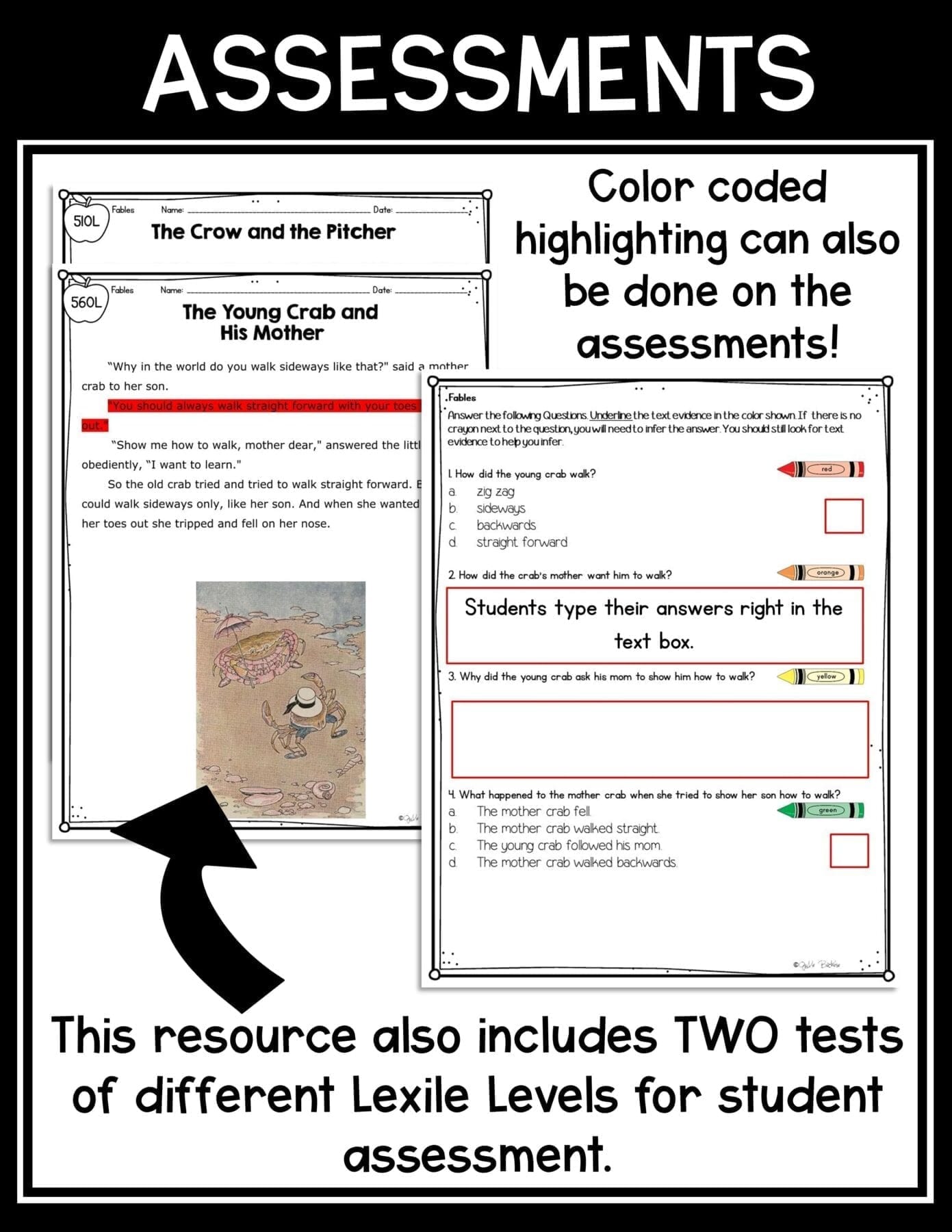 Retell Stories Fables Theme Reading Comprehension Passages 2nd 3rd RL.2.2 RL.3.2 - Image 7