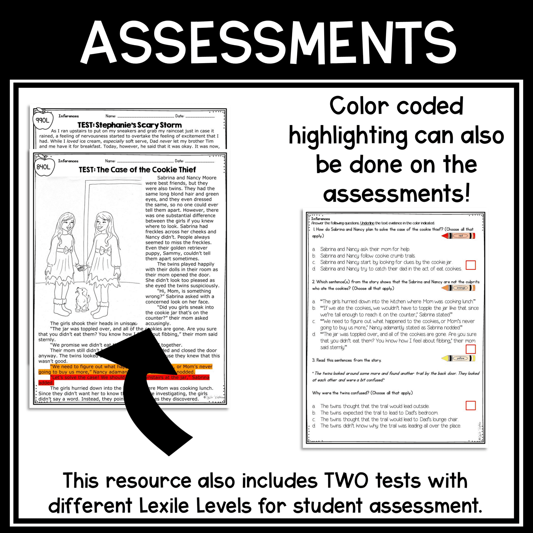 Inferences in Literature Reading Passages Questions RL.4.1 RL.5.1 RL4.1 RL5.1 - Image 4