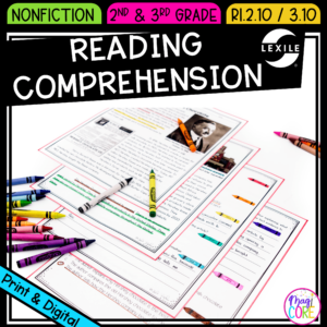 Comprehend Nonfiction Text - RI.2.10 & RI.3.10 - Print & Digital RI2.10 RI3.10