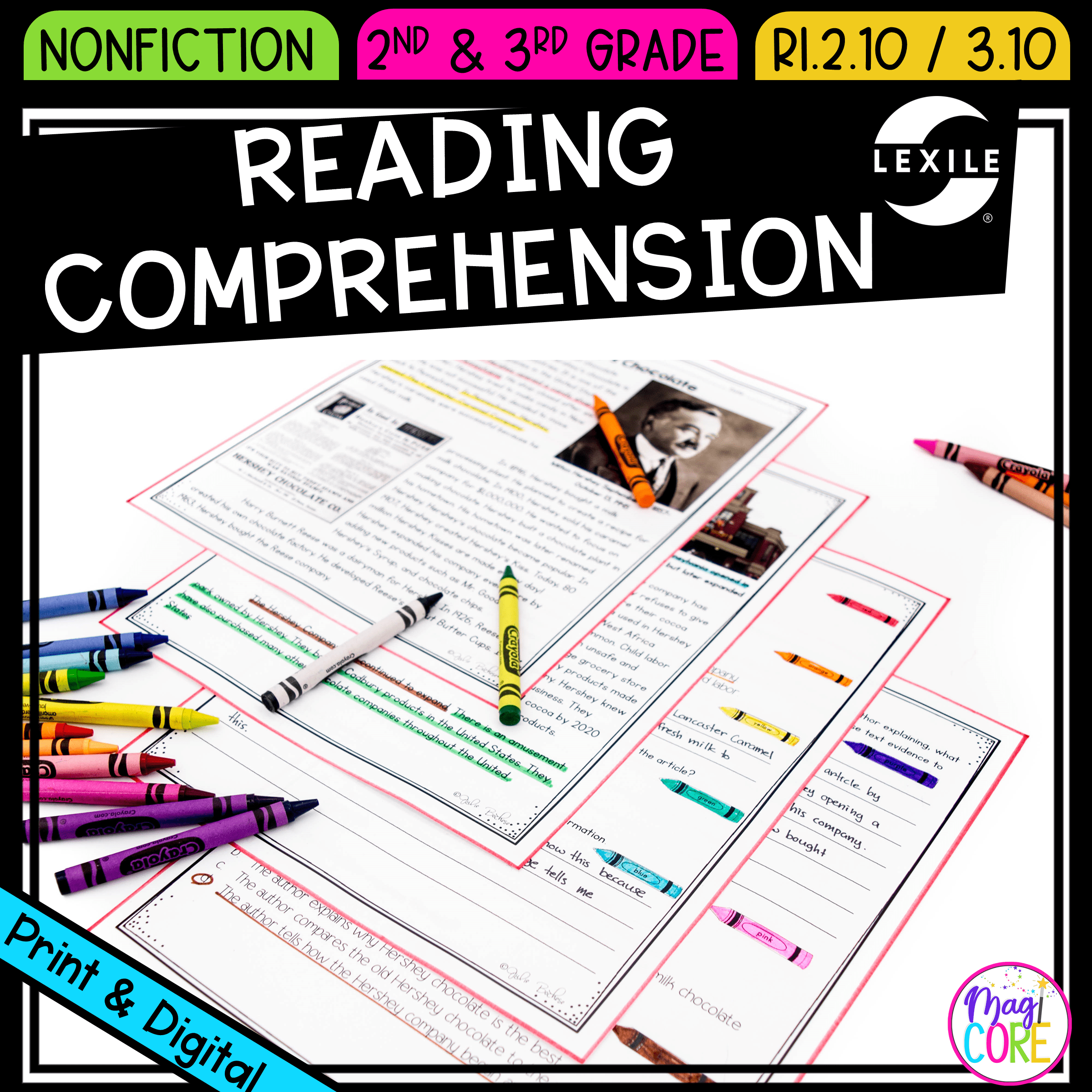 Comprehend Nonfiction Text - RI.2.10 & RI.3.10 - Print & Digital RI2.10 RI3.10