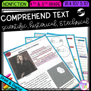 Scientific Historical Technical Text RI.4.10 RI.5.10 Passages for RI4.10 RI5.10