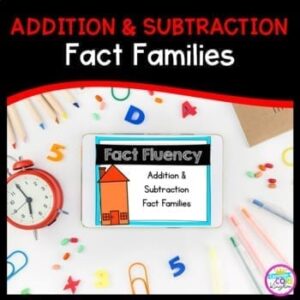 Addition & Subtraction Fact Families 1st & 2nd Grade - Google Distance Learning
