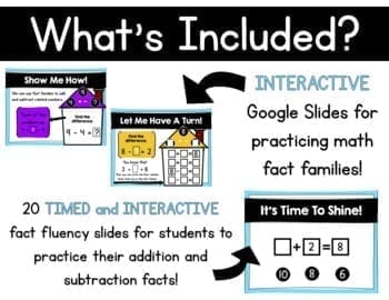 Addition & Subtraction Fact Families 1st & 2nd Grade - Google Distance Learning - Image 2