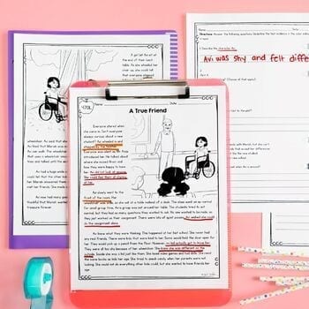 Compassion Character Education Reading Comprehension Passages & Questions SES - Image 4