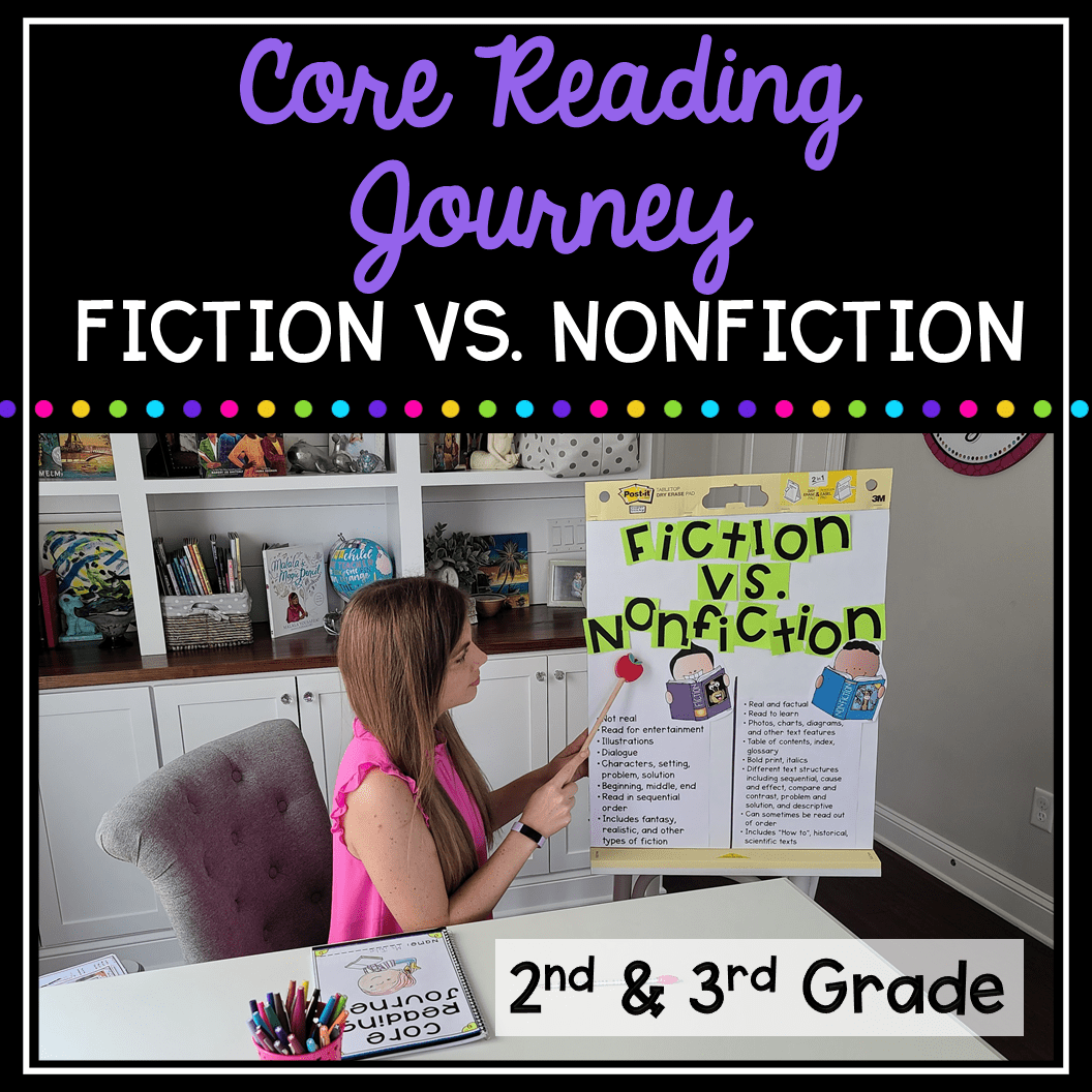 Core Reading Journey - Fiction v Nonfiction 2nd Grade & 3rd Grade