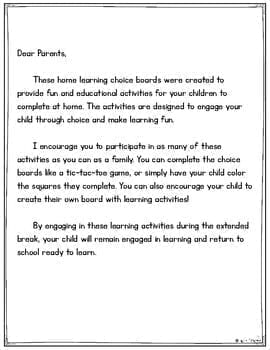 Homework Choice Boards - 2nd Grade, 3rd Grade, 4th Grade, 5th Grade - Image 3