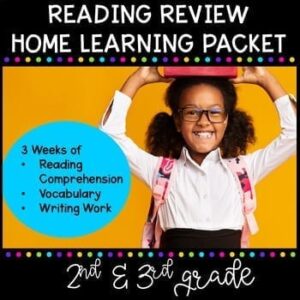 Reading Review - 3 Week Home Learning Packet for 2nd Grade & 3rd Grade