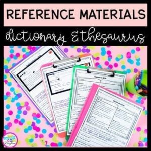 Reference Materials: Dictionary Skills and Thesaurus Skills