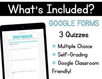 2nd Grade Story Problems in Google Slides & Forms for Distance Learning - Image 3