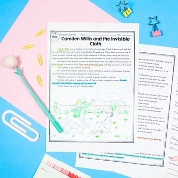 Compare & Contrast Stories Series Reading Passages Worksheets 3rd Grade RL.3.9 - Image 4