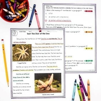1st Grade Reading Comprehension MEGA Bundle Lexile Leveled Passages & Questions - Image 4