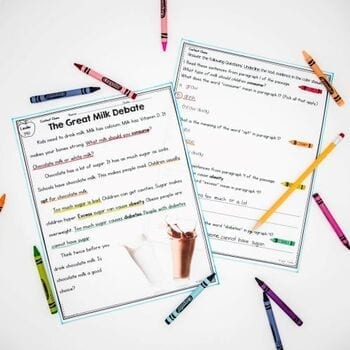 Context Clues Nonfiction Reading Comprehension Passages Worksheets RI.1.4 RI1.4 - Image 4