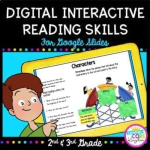 Digital Interactive Reading Skills Google Slides Distance Learning 2nd 3rd Grade