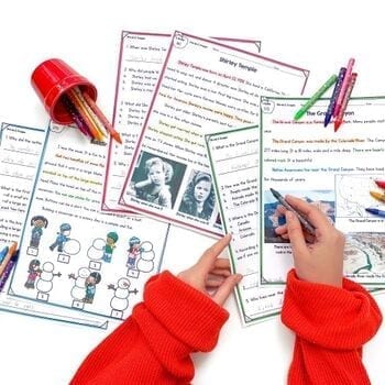 Information in Text and Pictures - 1st Grade RI.1.6 RI1.6 Passages Worksheets - Image 2