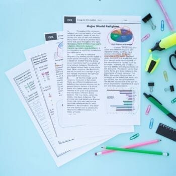Multiple Sources - 6th Grade RI.6.7 Printable & Digital Google Slides Distance Learning Pack - Image 2