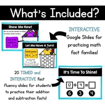 Multiplication & Division Fact Families 3rd Grade - Google Distance Learning - Image 2