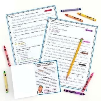 Nonfiction Text Features 1st Grade Passages Worksheets Anchor Chart RI.1.5 RI1.5 - Image 3