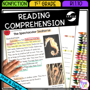 Nonfiction Reading Comprehension - RI.1.10 - Reading Passages for RI1.10