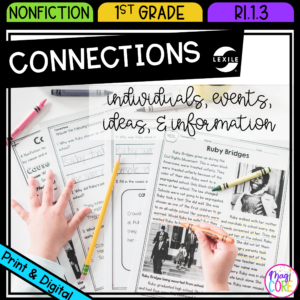 Connecting Individuals, Events, Ideas, & Info - RI.1.3 - Print & Digital - RI1.3