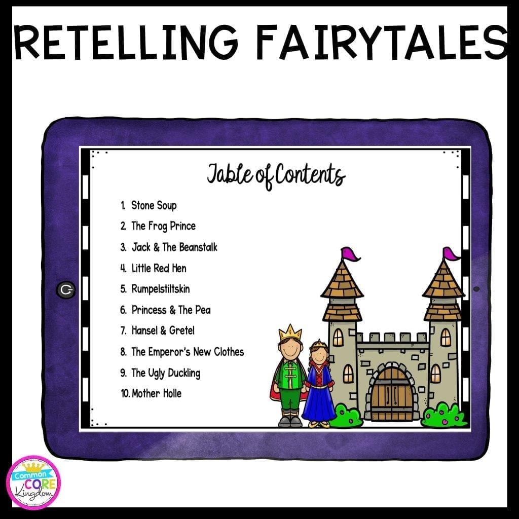 Retelling Fairytales 2nd & 3rd Grade - Google Slides Distance Learning Resource - Image 2