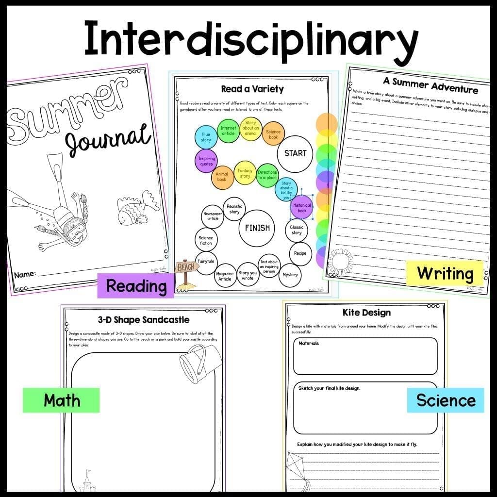 Summer Learning Journal - Prevent The Summer Slide PDF & Google Slides Versions - Image 2