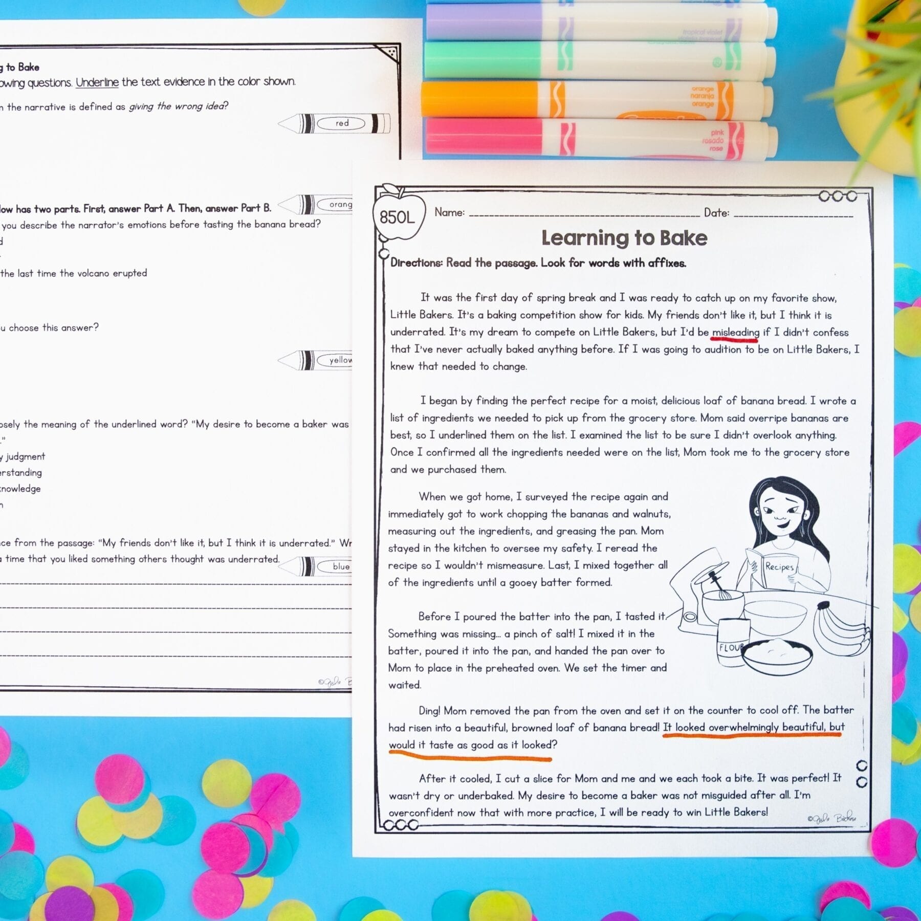 4th Grade Affixes Prefixes & Suffixes Unit Worksheets, Activities, Task Cards - Image 3