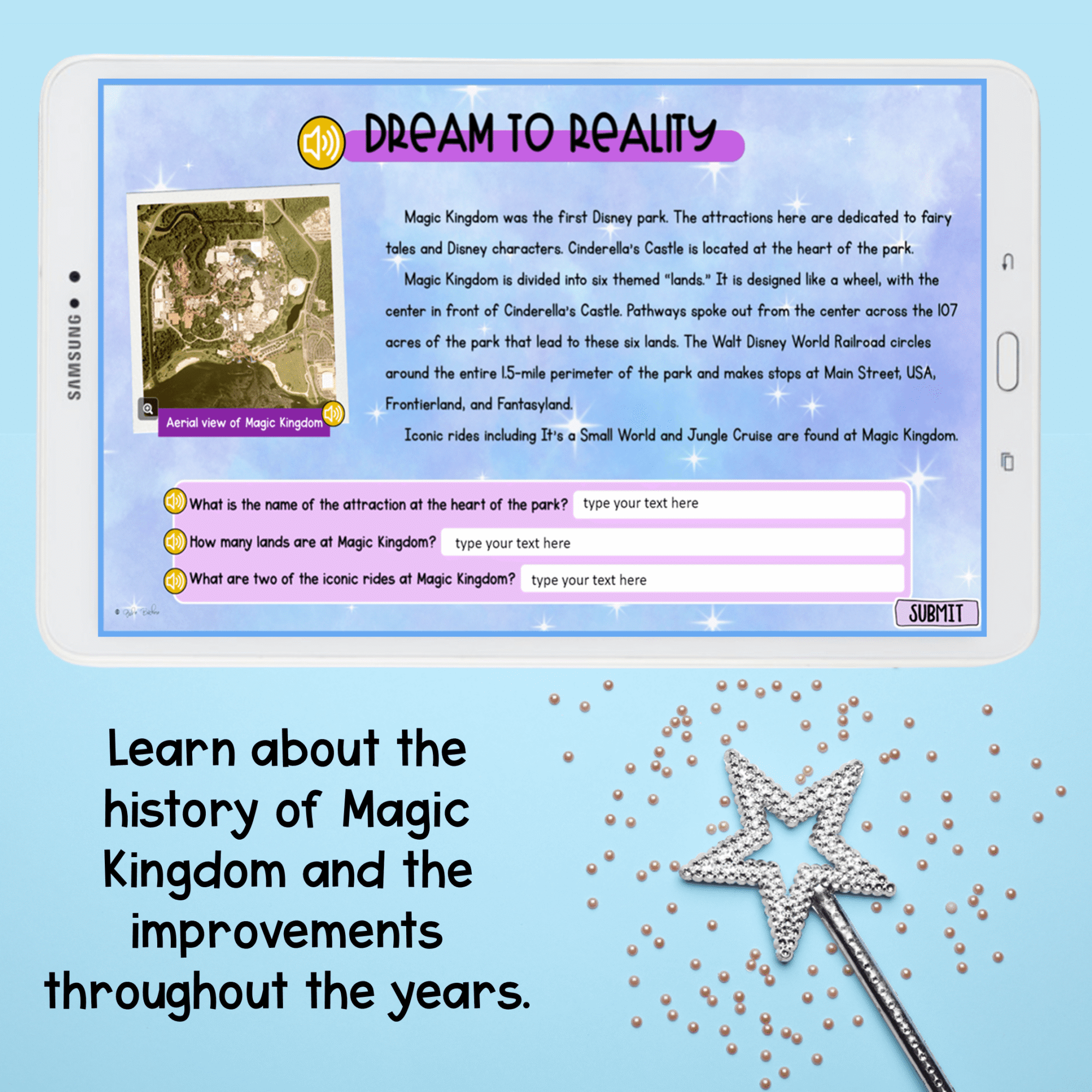 Disney World Magic Kingdom Virtual Field Trip Digital Resource Activity - Image 2