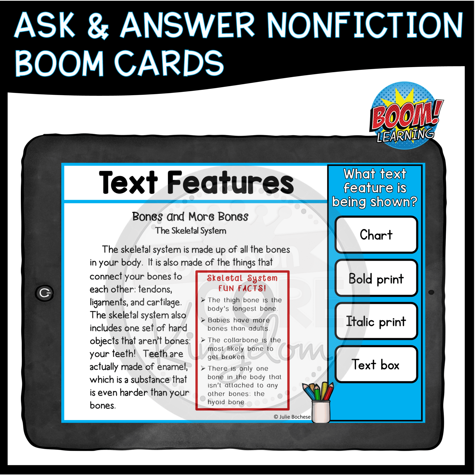 Nonfiction Text Features Boom Cards ™ 2nd & 3rd Grade Digital Task Cards - Image 3