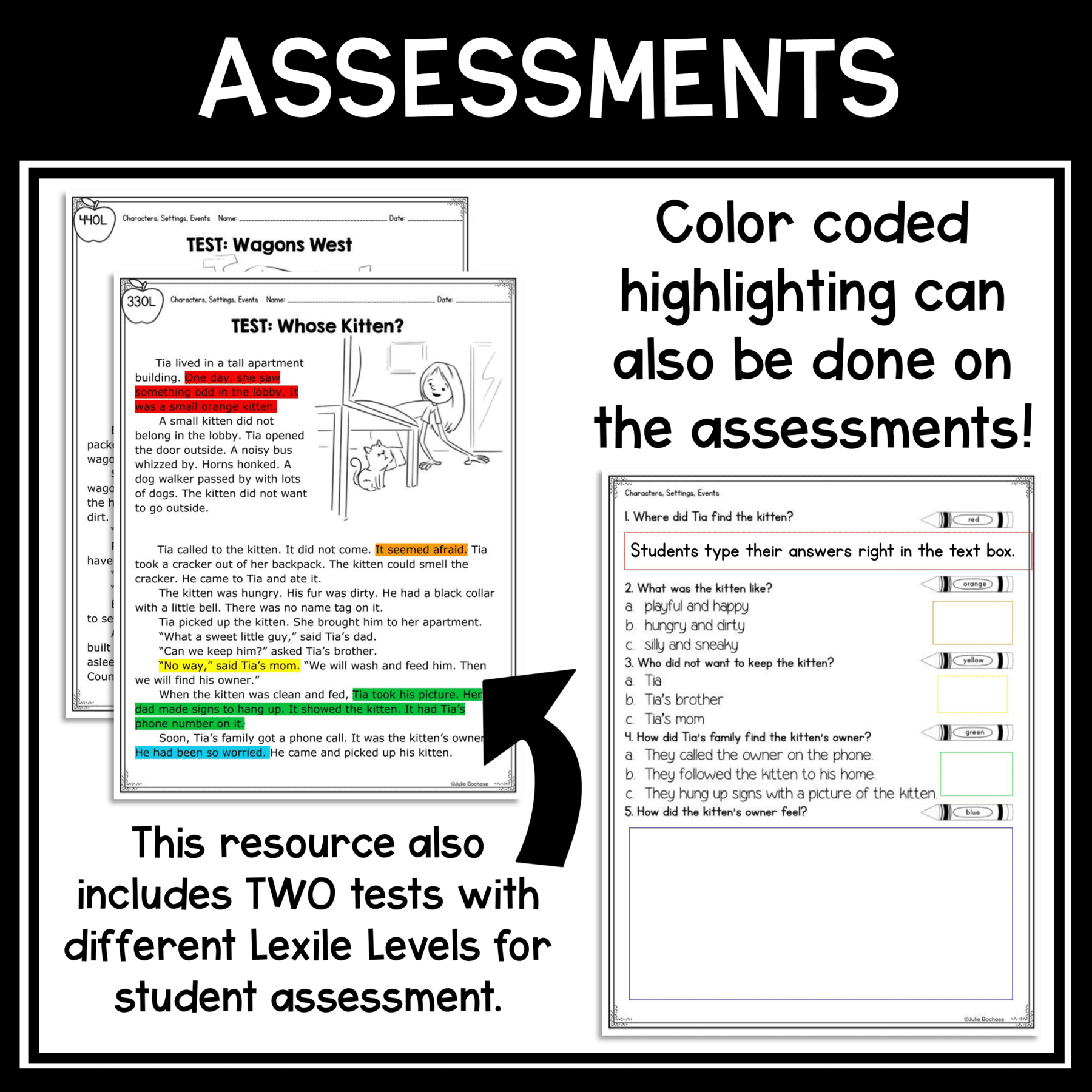 Character Settings Events Assessments