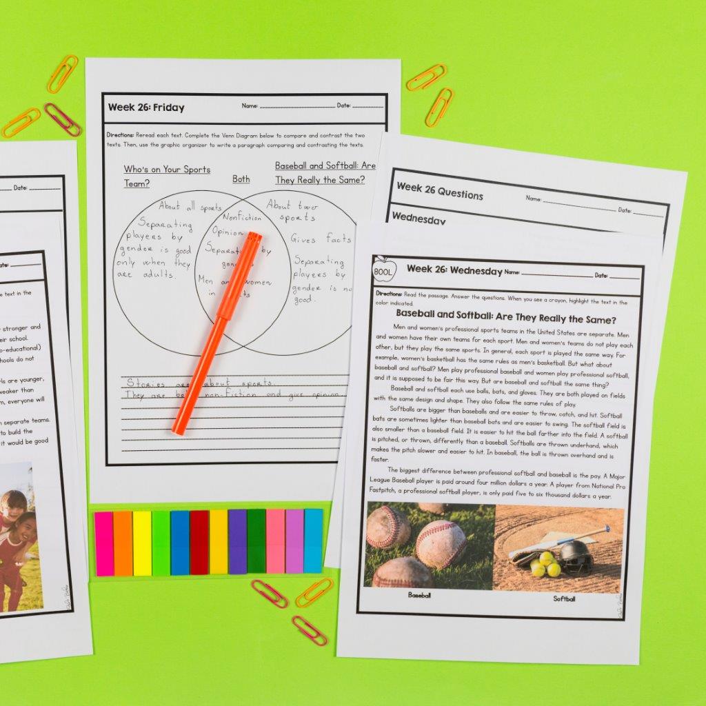 2nd Grade Reading Spiral Review with Lexile Levels - 3rd Quarter ELA Practice - Image 4